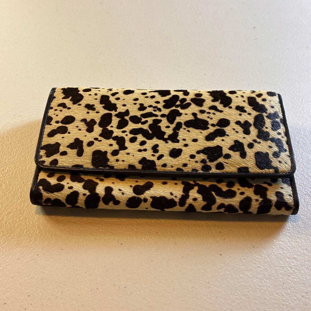 Myna Bag Hair On Hide Cowhide Animal Print Wallet Clutch Leather Boho Western